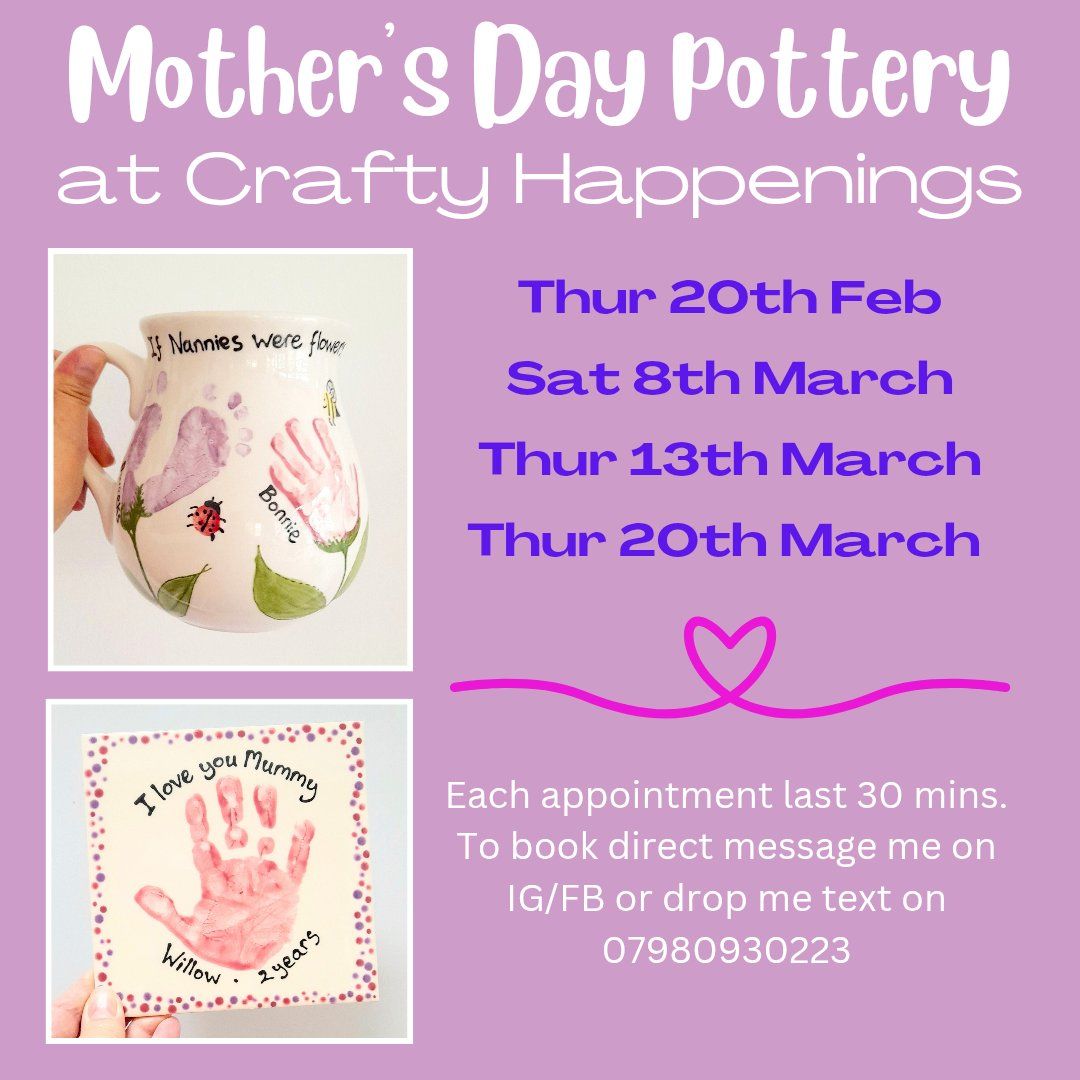 Mother's Day Keepsakes at Crafty Happenings 