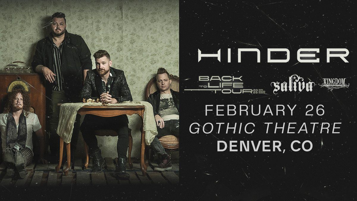 Hinder at Gothic Theatre