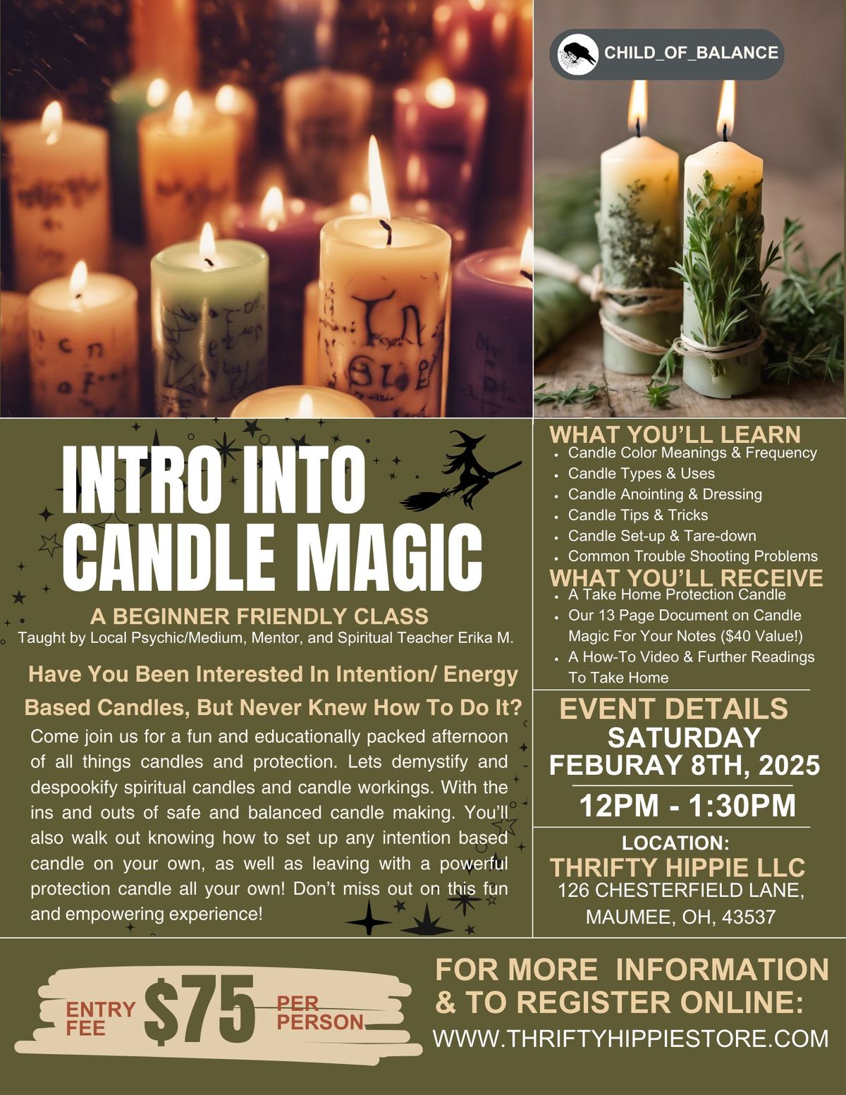 Intro To Candle Magic Class