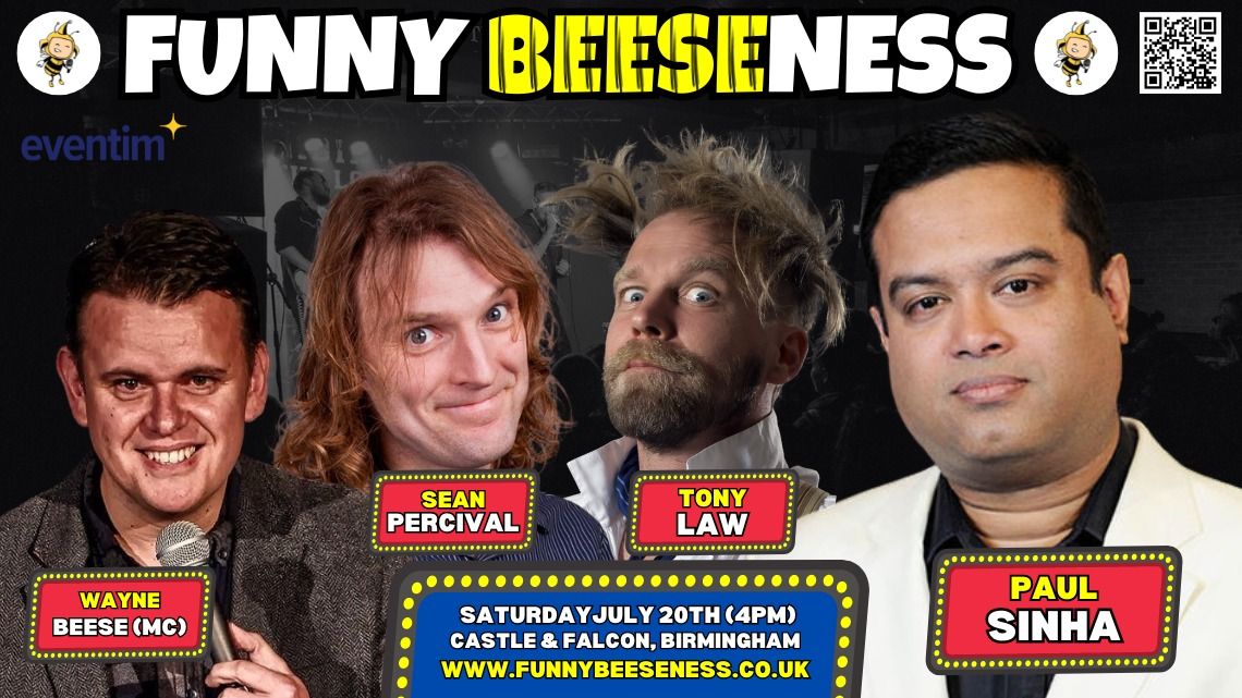 BIRMINGHAM: Funny Beeseness - Paul Sinha, Tony Law, Sean Percival, Wayne Beese (MC)