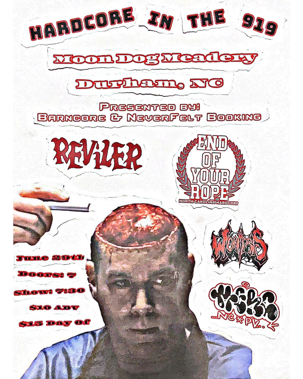 Reviler\/\/End of your Rope\/\/Wormosis\/\/Merc at MoonDog Meadery in Durham NC