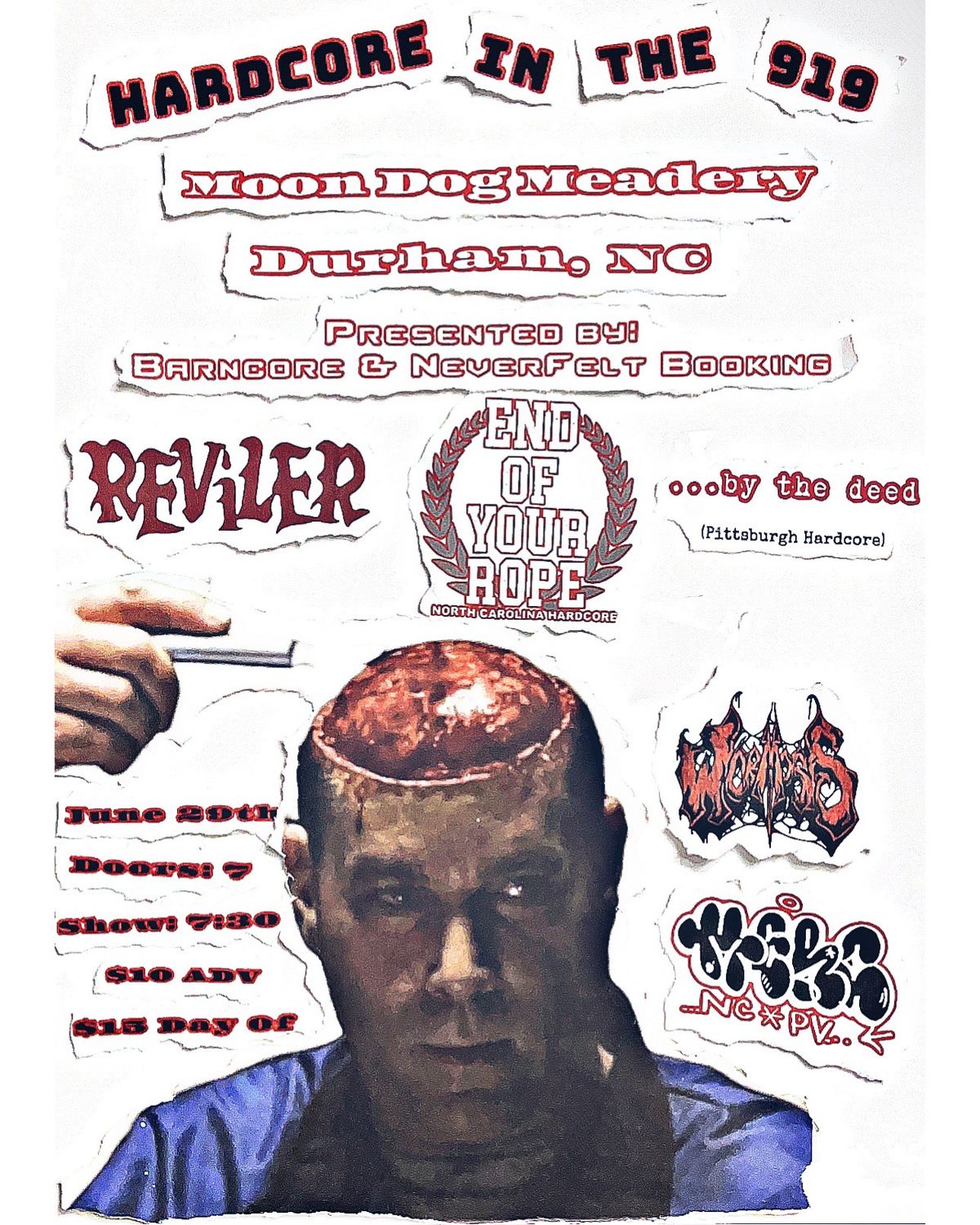 Reviler\/\/End of your Rope\/\/By the Deed\/\/Wormosis\/\/Merc at MoonDog Meadery in Durham NC