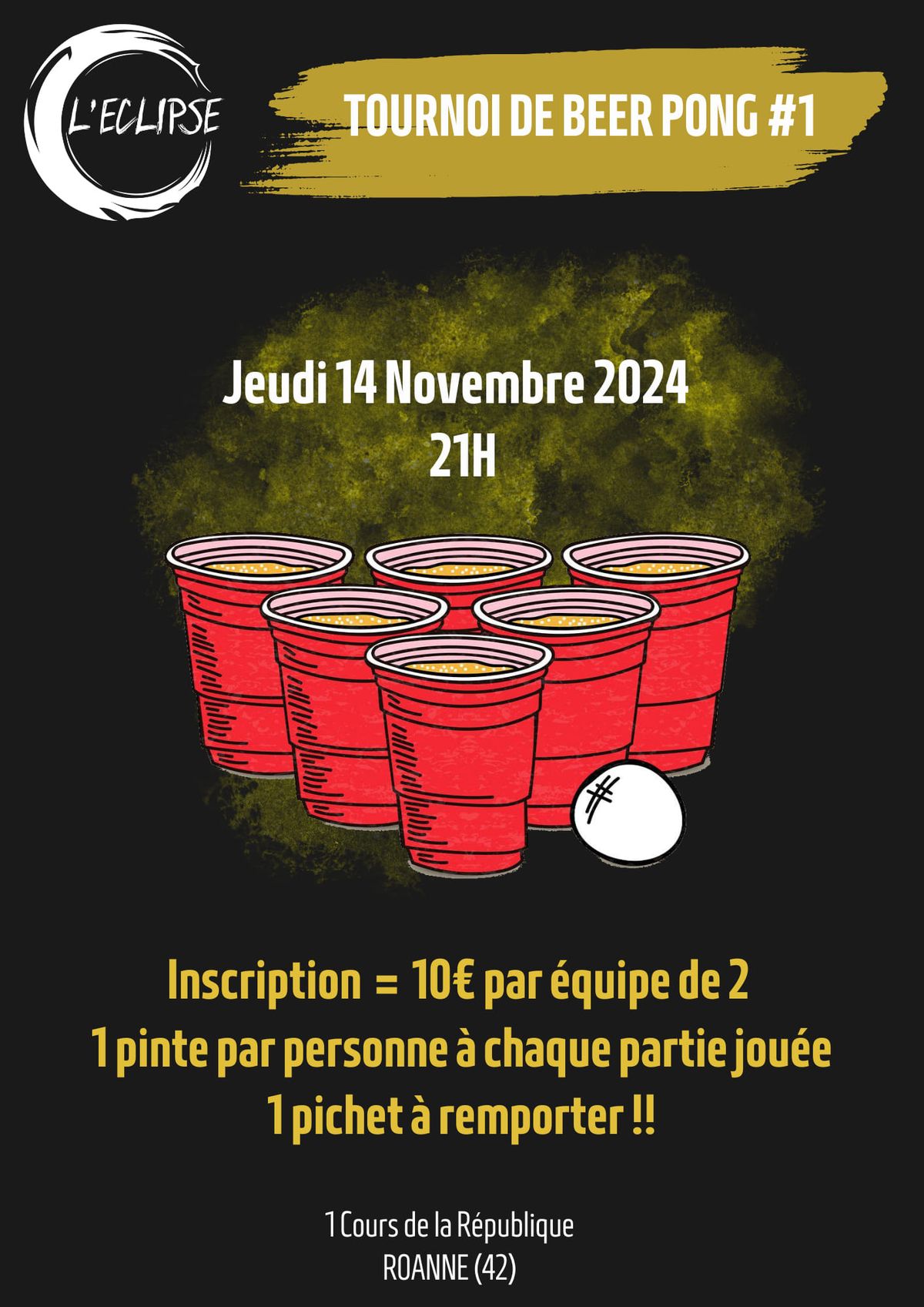 Tournoi de Beerpong #1