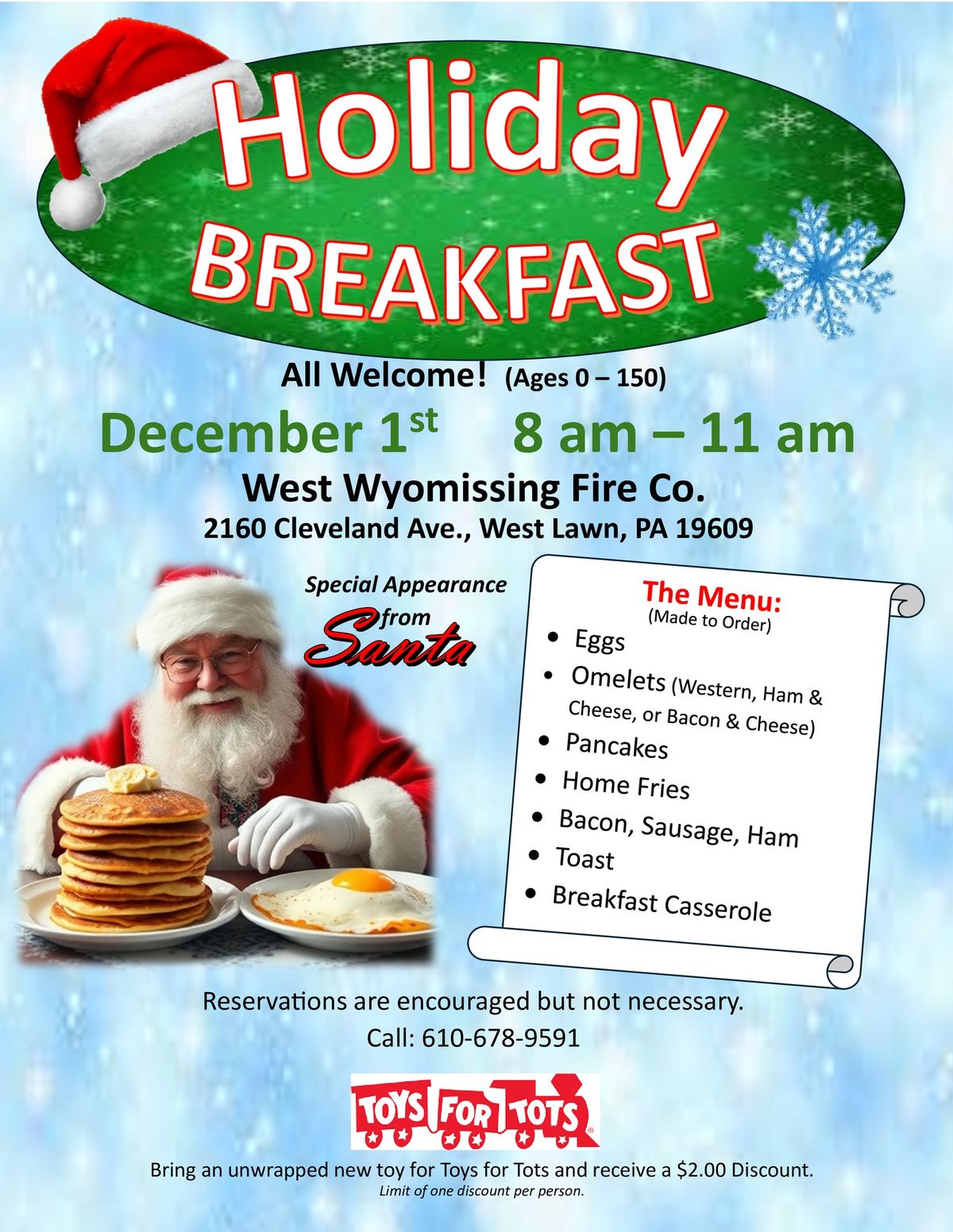 Holiday Breakfast (All Welcome) 