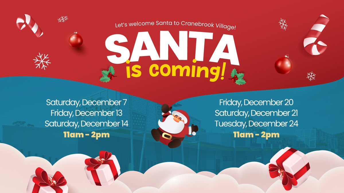 Meet Santa at Cranebrook Village! \ud83c\udf85