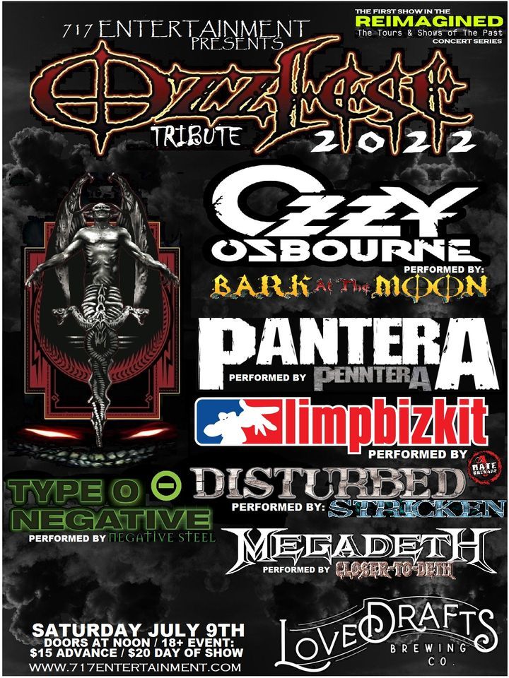 OZZFEST TRIBUTE w/ Bark at The Moon and Penntera at Lovedrafts ...