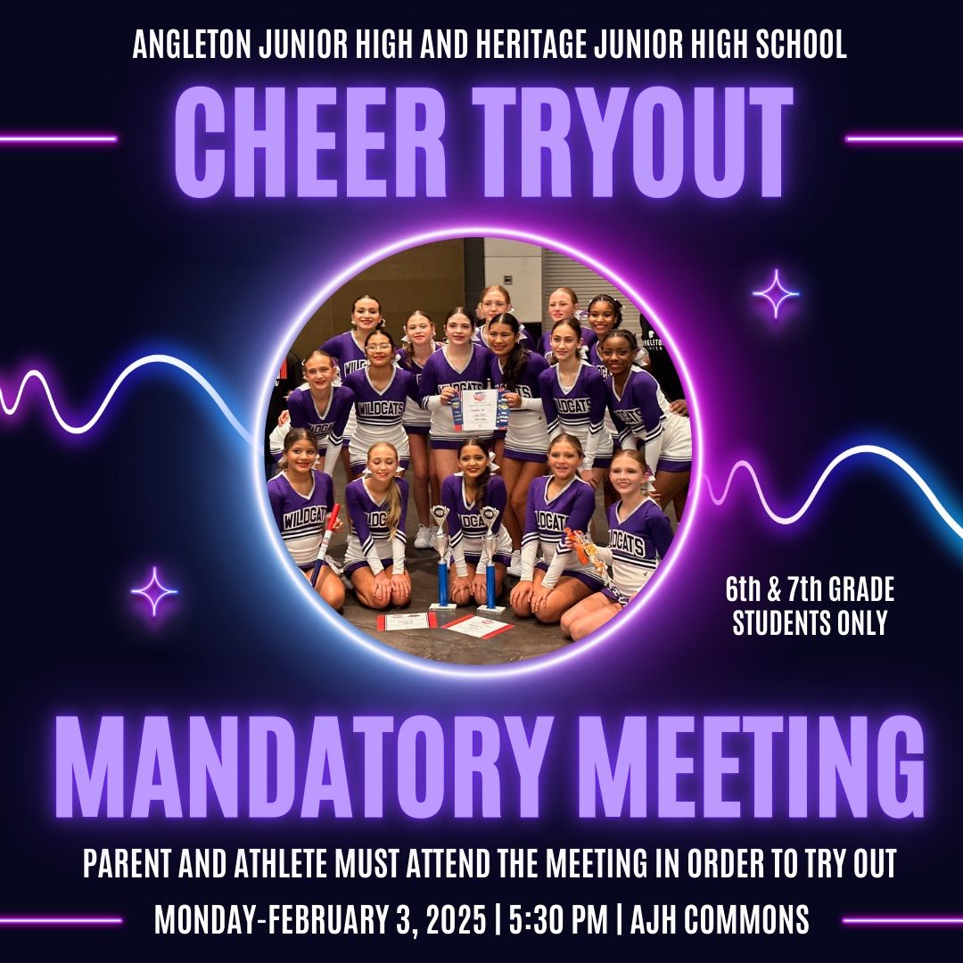 Mandatory Informational Meeting for Junior High Cheer