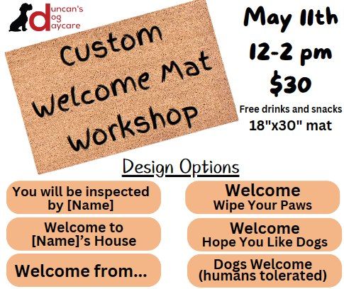 Custom Welcome Mat Workshop