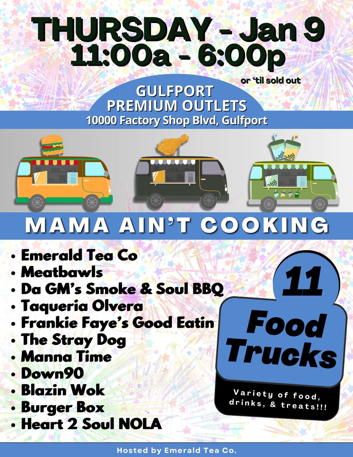 Jan 9 - Mama Ain\u2019t Cooking - FOODTRUCKS