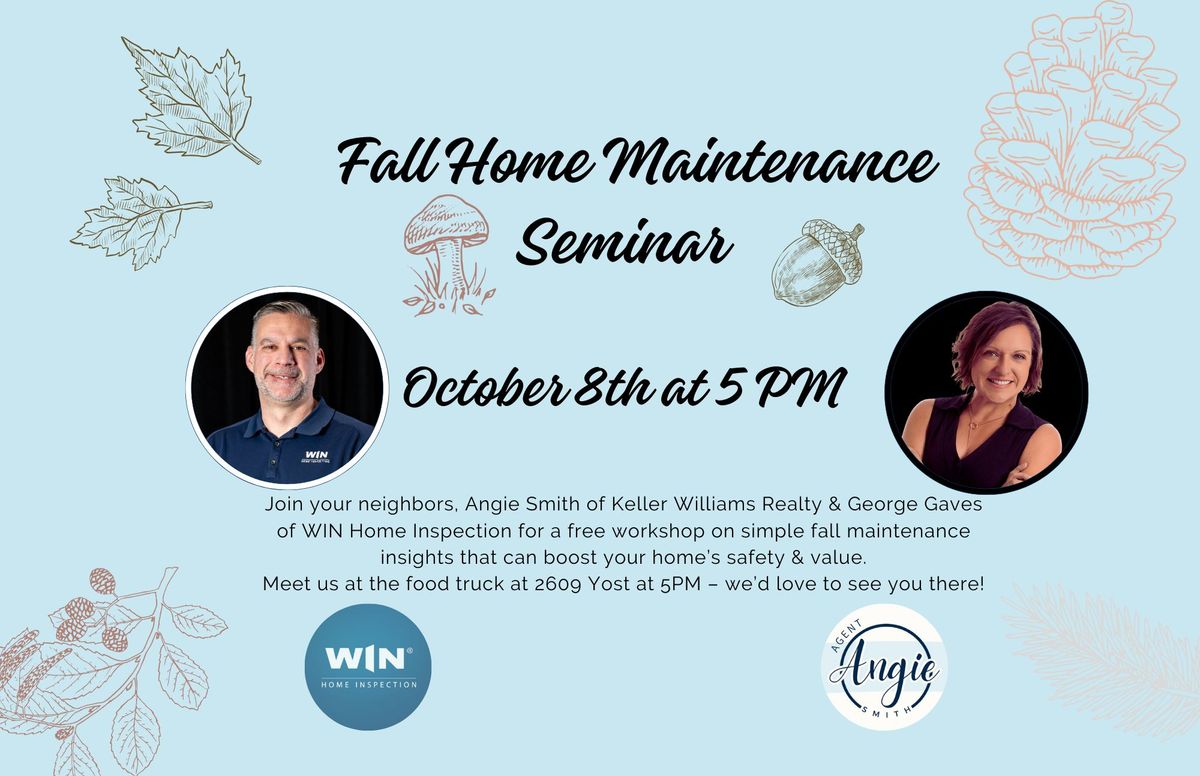 Free Fall Home Maintenance Seminar