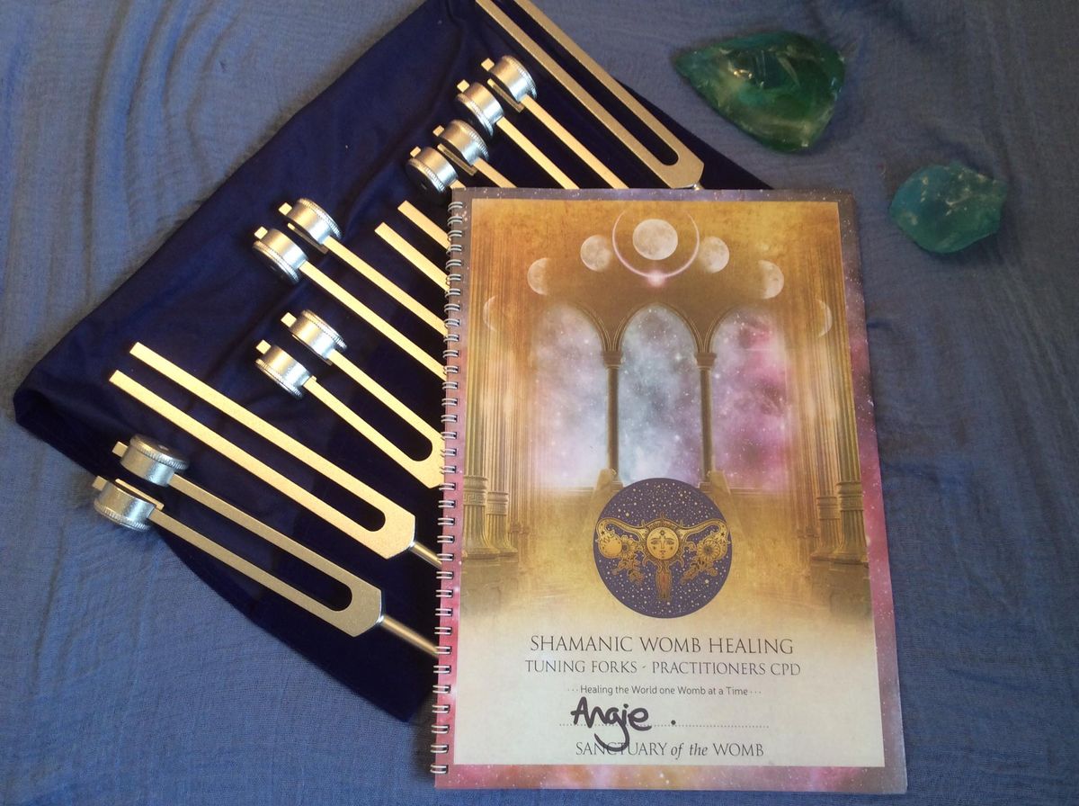 Shamanic Womb Healing With Tuning Forks CPD 3 day in-person training Glastonbury, UK