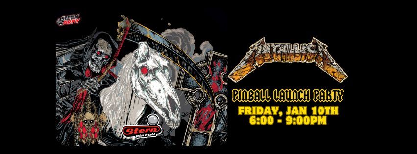 Metallica Remastered Launch Party at Radioactive Pinball Arcade