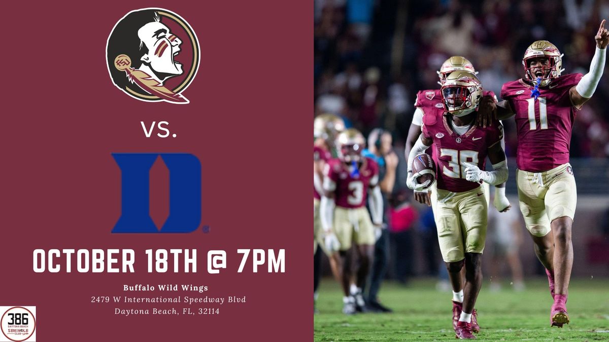 WATCH PARTY! FSU @ Duke