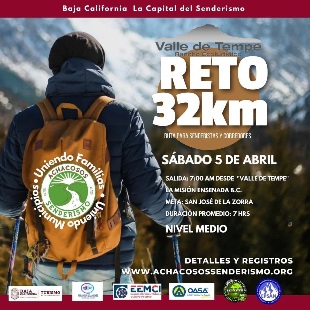 Reto 32 km Caminata Valle de Tempe a San Jos\u00e9 de La Zorra