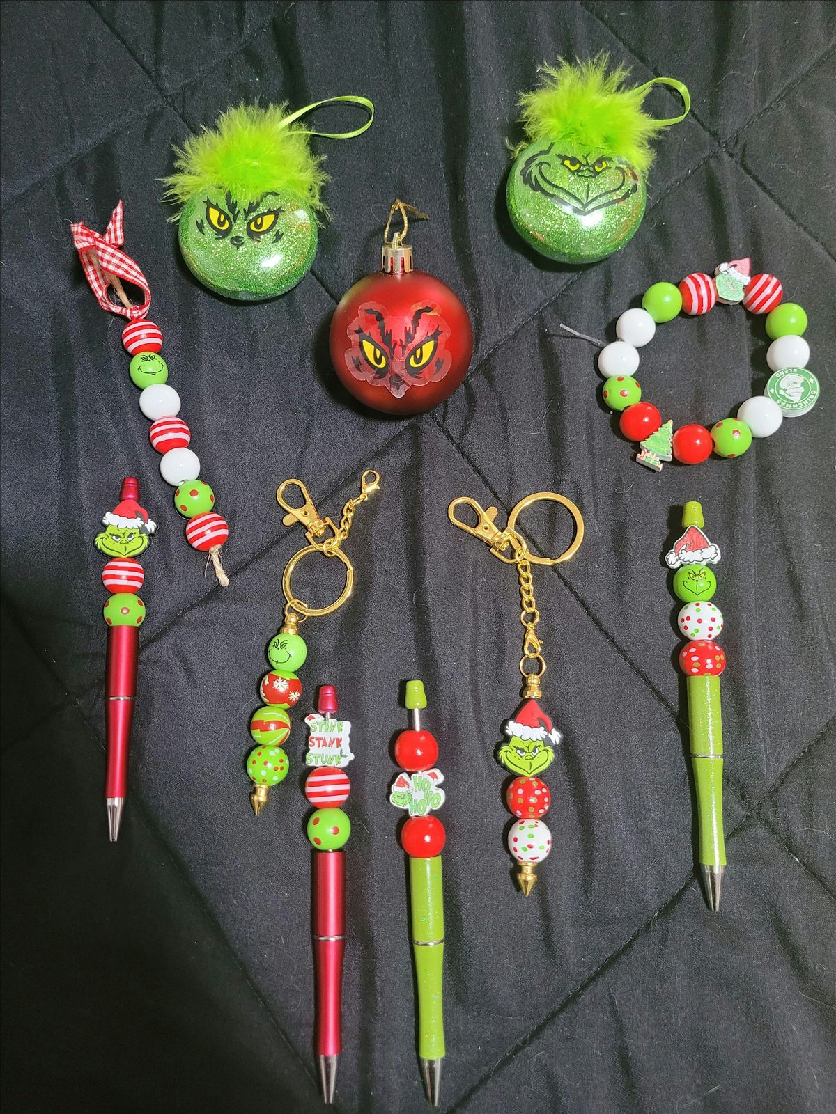 Grinch Pen, Keychain, & an Ornament Craft Class