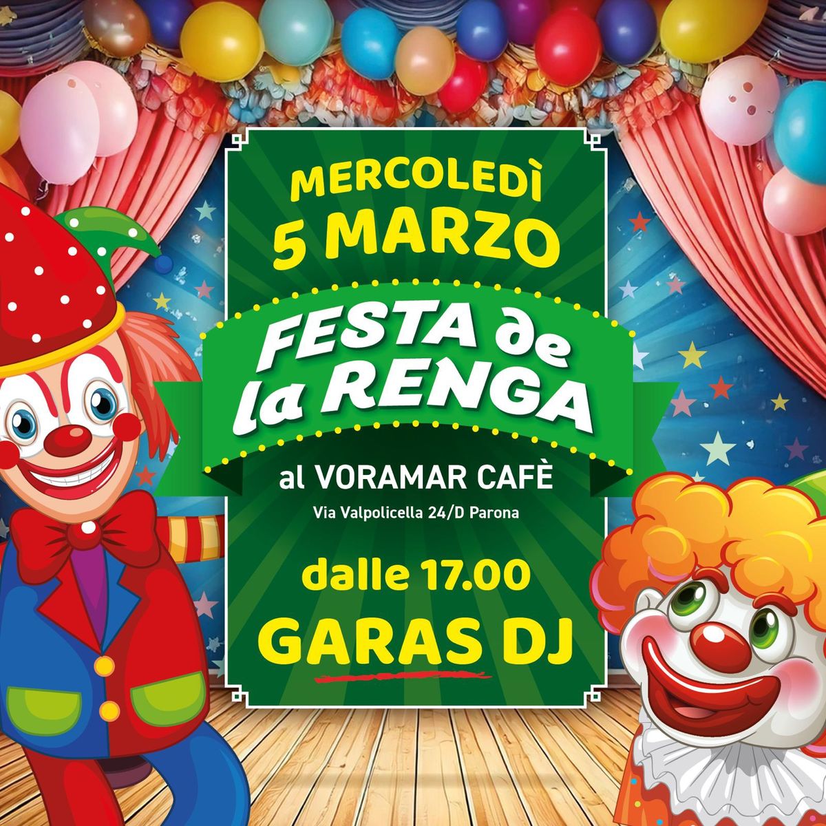 FESTA DE LA RENGA al VORAMAR CAF\u00c8\ud83e\udd73\ud83e\udd21\ud83c\udf89