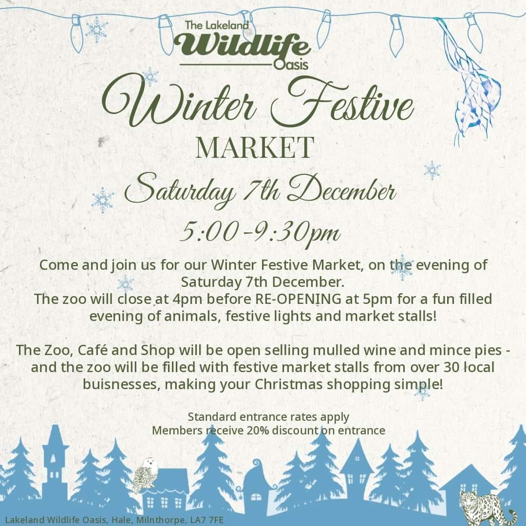 Festive Market at Lakeland Wildlife Oasis 