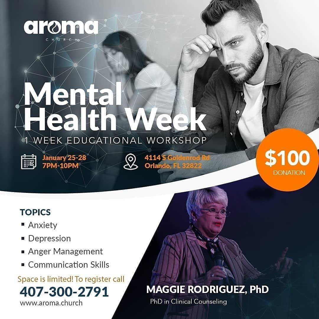 Mental Health // Taller de Salud Mental, Aroma Church, Orlando