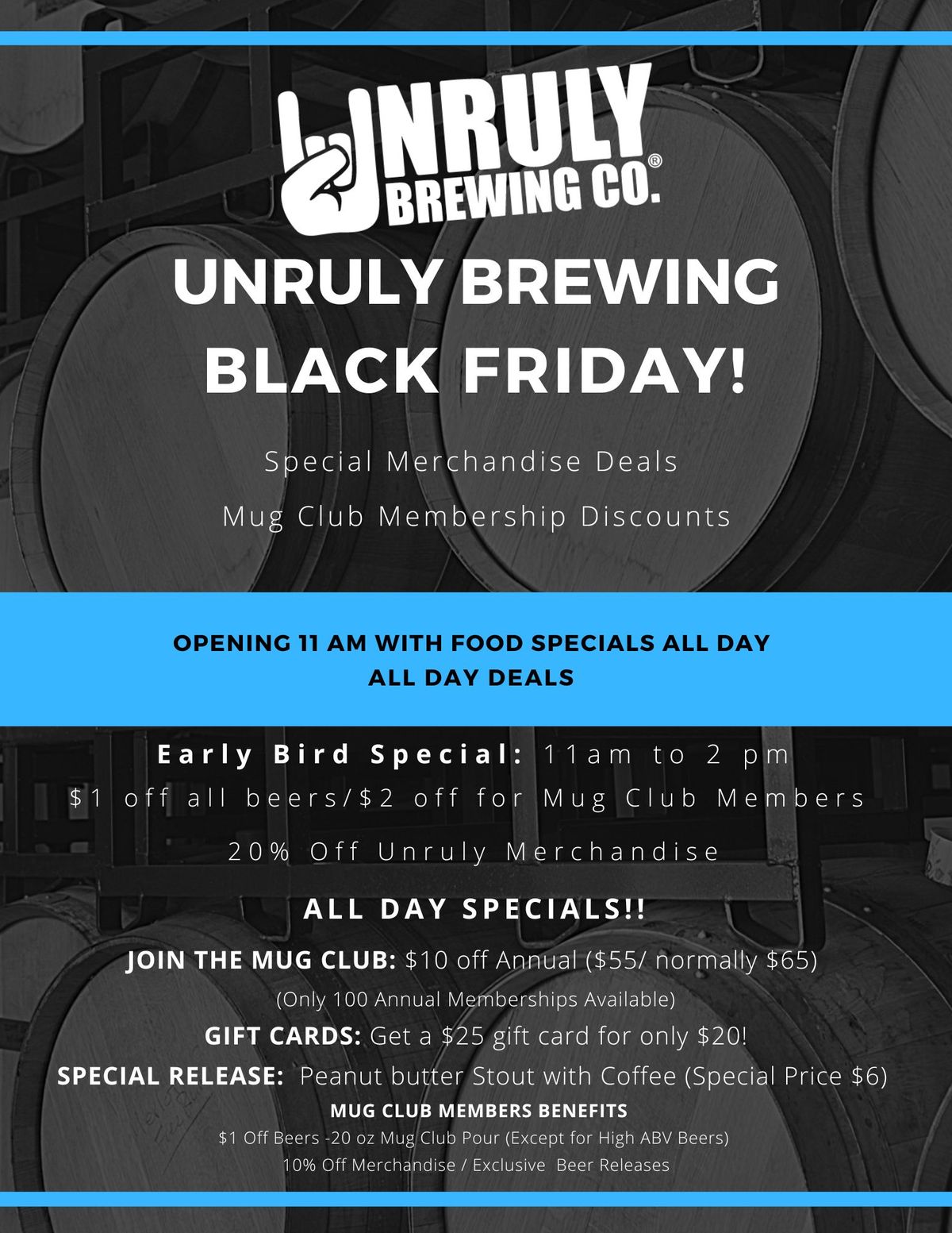 Unruly Brewing Black Friday