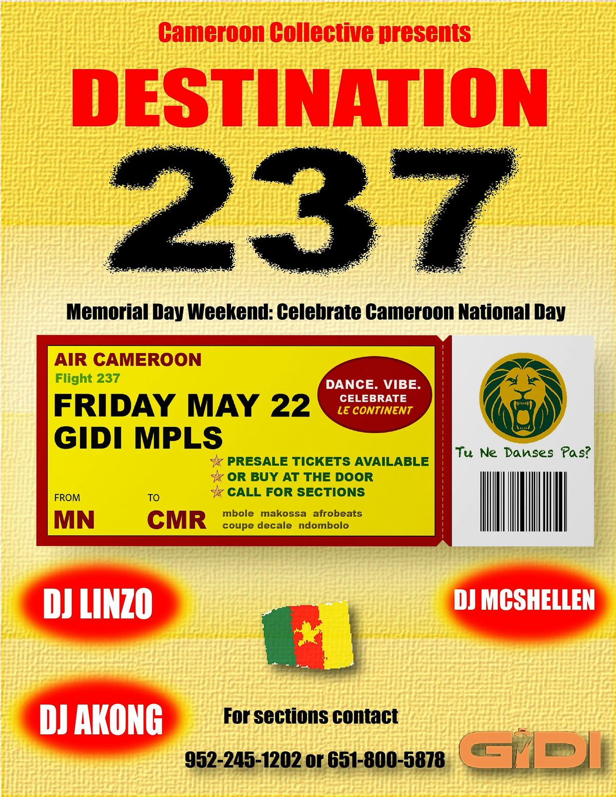 Destination 237 Le Continent