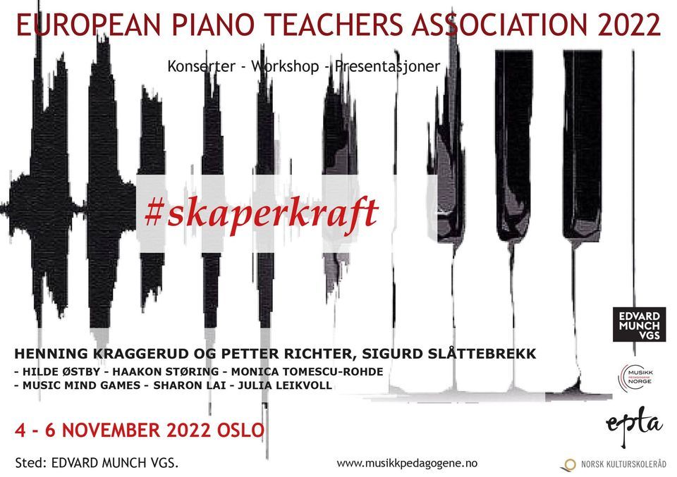 EPTA konferanse 2022 - for pianister og pianopedagoger