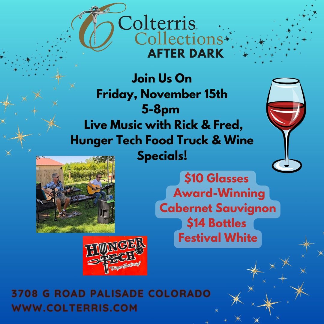 Collections After Dark - Live Music with Rick & Fred, Hunger Tech Food Truck & Wine Specials!