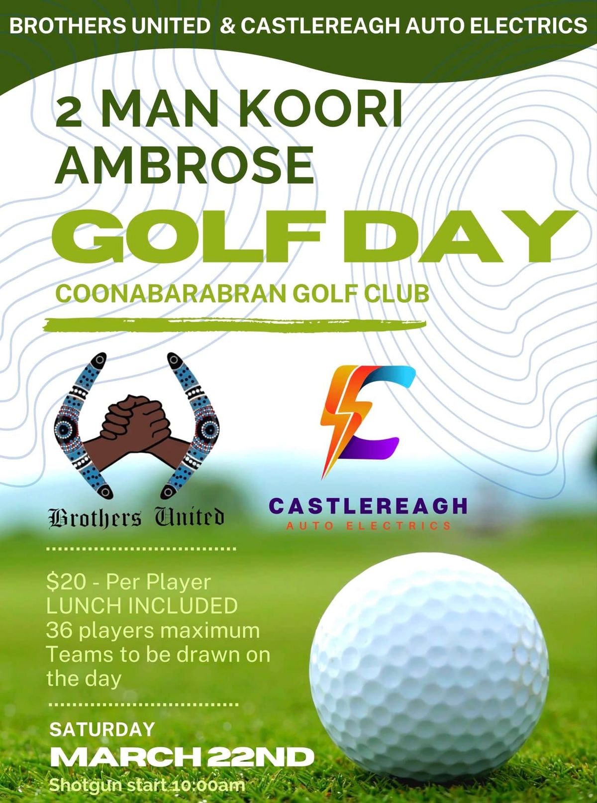 Brothers United and Castlereagh Auto Electrics Golf Day