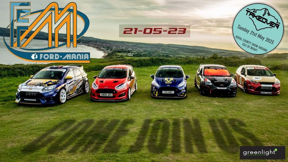 IOW Takeover 2023 with FordMania, Isle of Wight County Show Ground, Northwood, Cowes, 21 May 2023