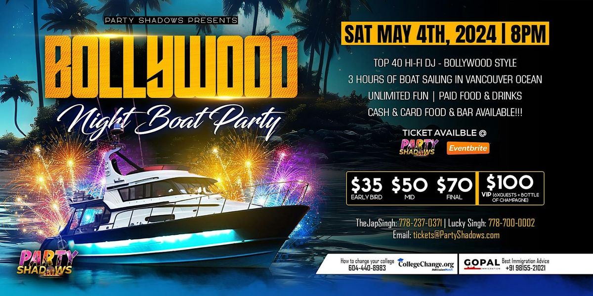 The Bollywood Night | Vancouver Boat Party