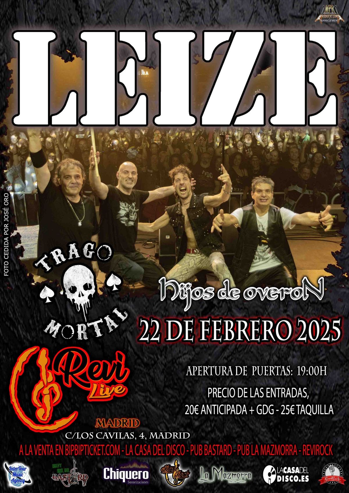 LEIZE + Trago Mortal + Hijos de Overon en Vic\u00e1lvaro