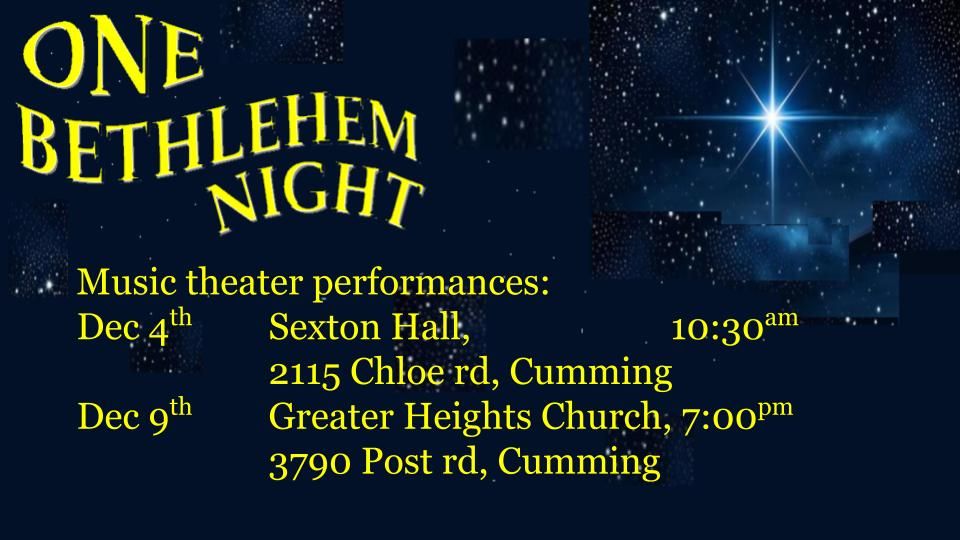 CFAF Musical Theater performance of One Bethlehem Night