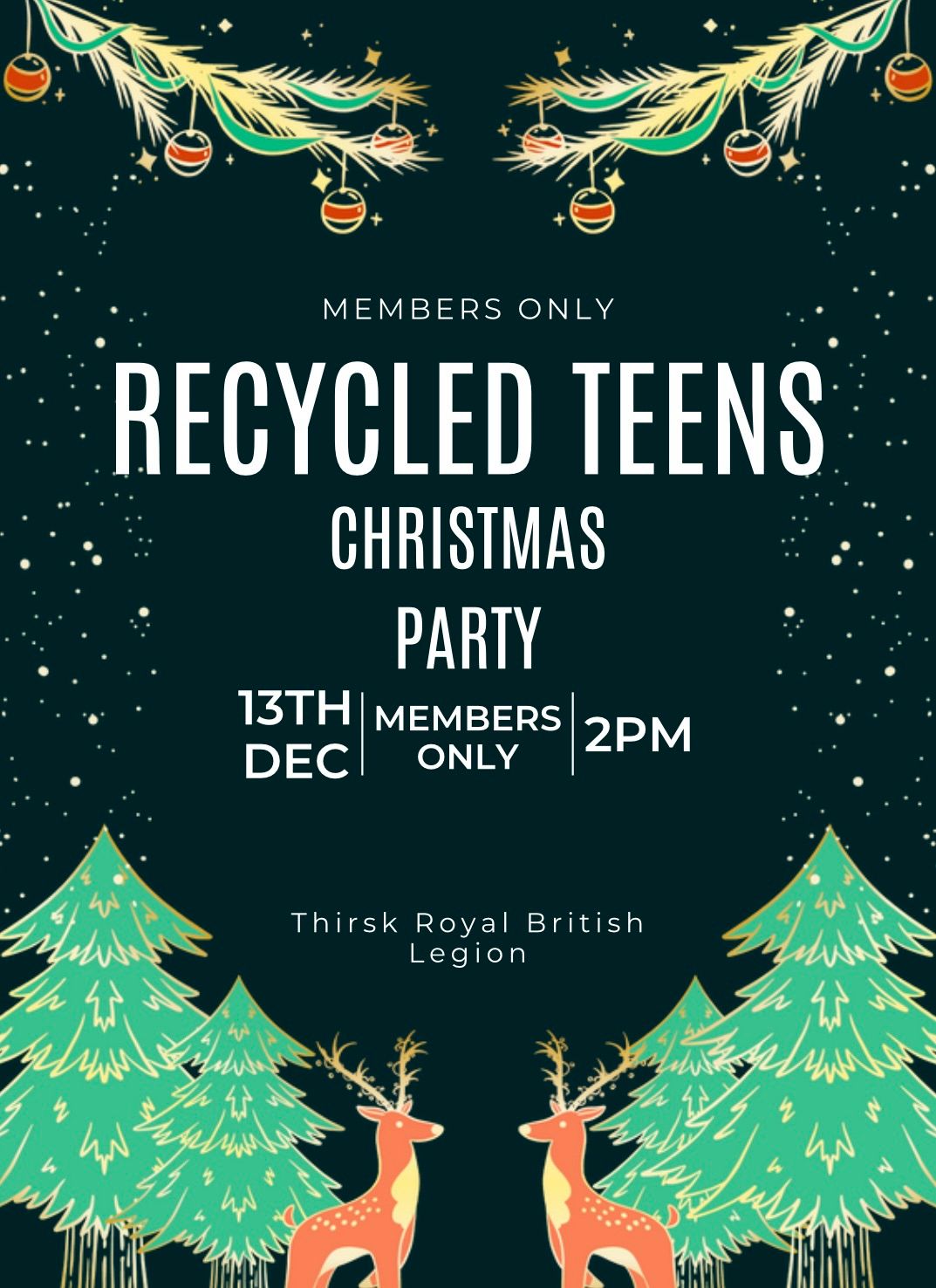 Recycled Teens Xmas Party 