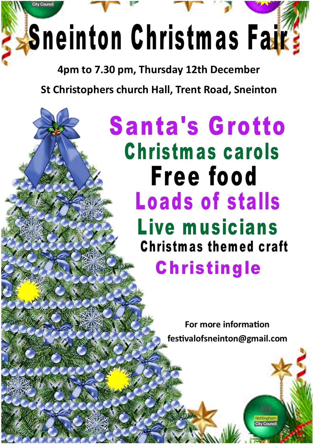 Sneinton Christmas Fair