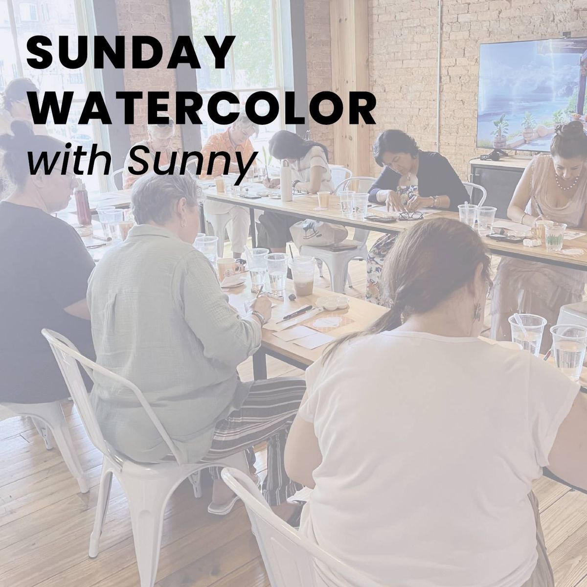 Sunday Watercolor with Sunny