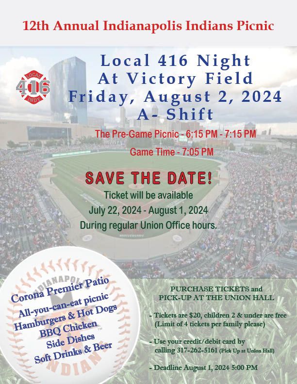 Local 416 Night at Victory Field