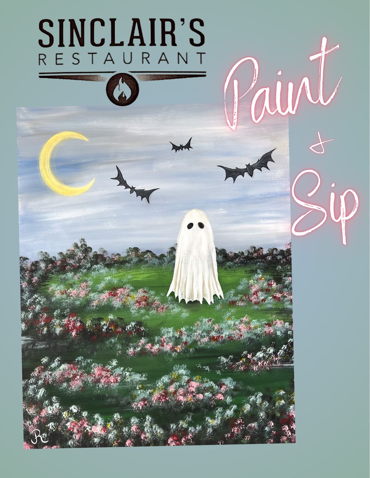 Halloween Paint & Sip at Sinclair\u2019s!