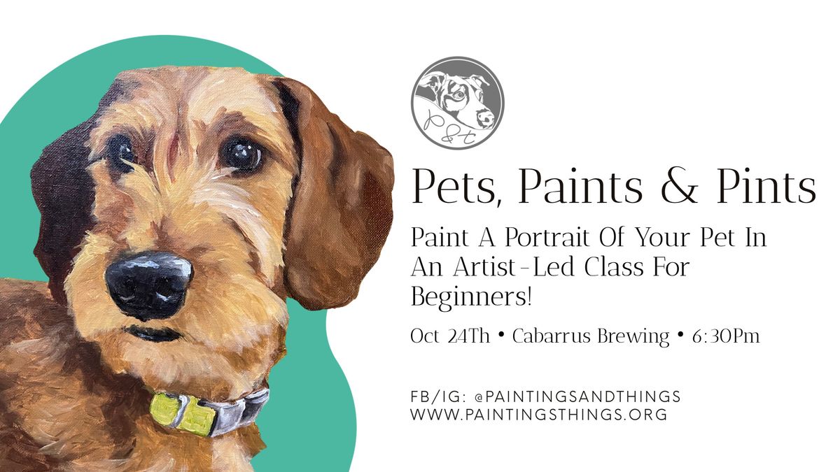 Pets, Paints & Pints at Cabarrus Brewing