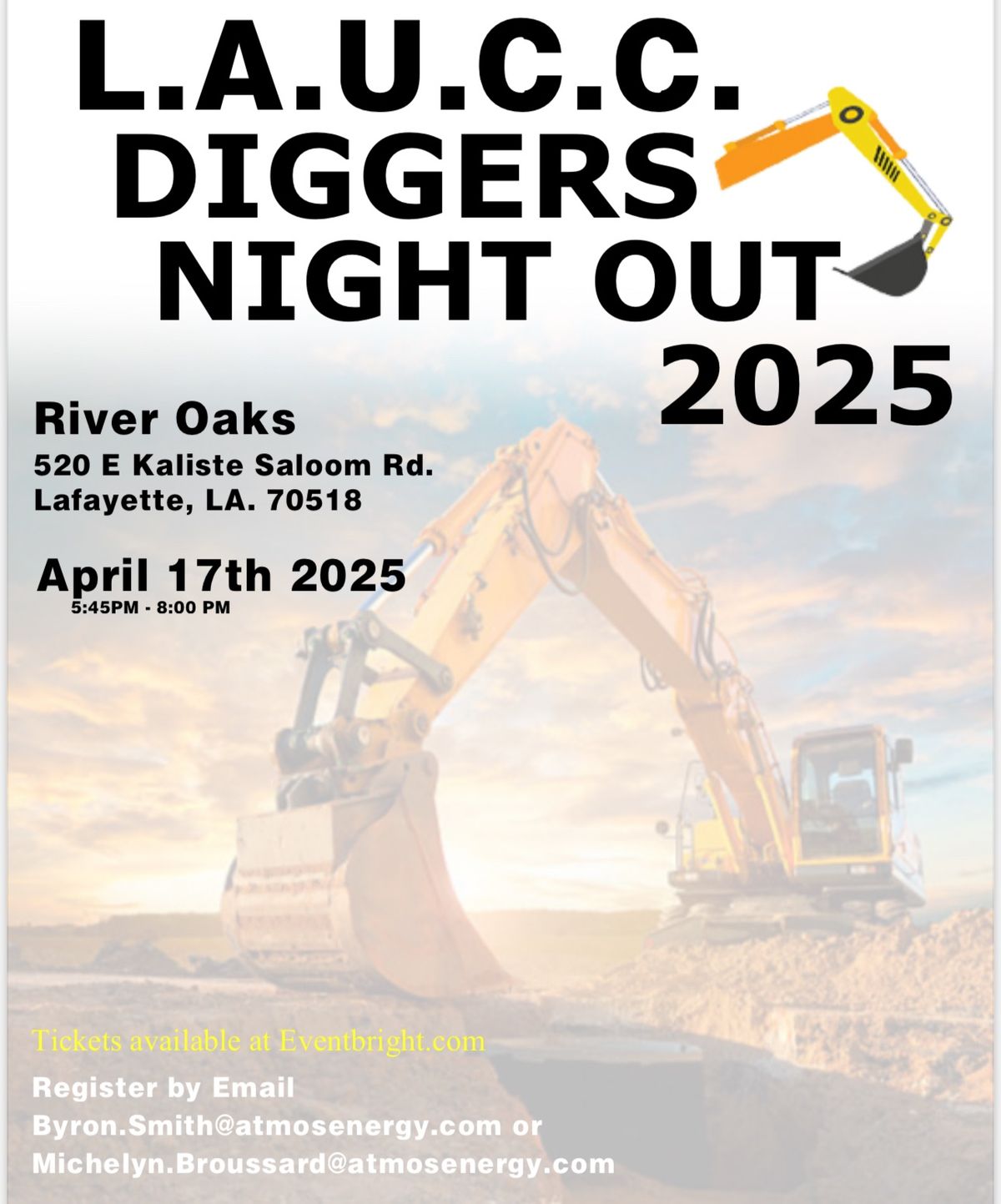 Lafayette Area Utility Coordination Council  " Diggers Night Out "