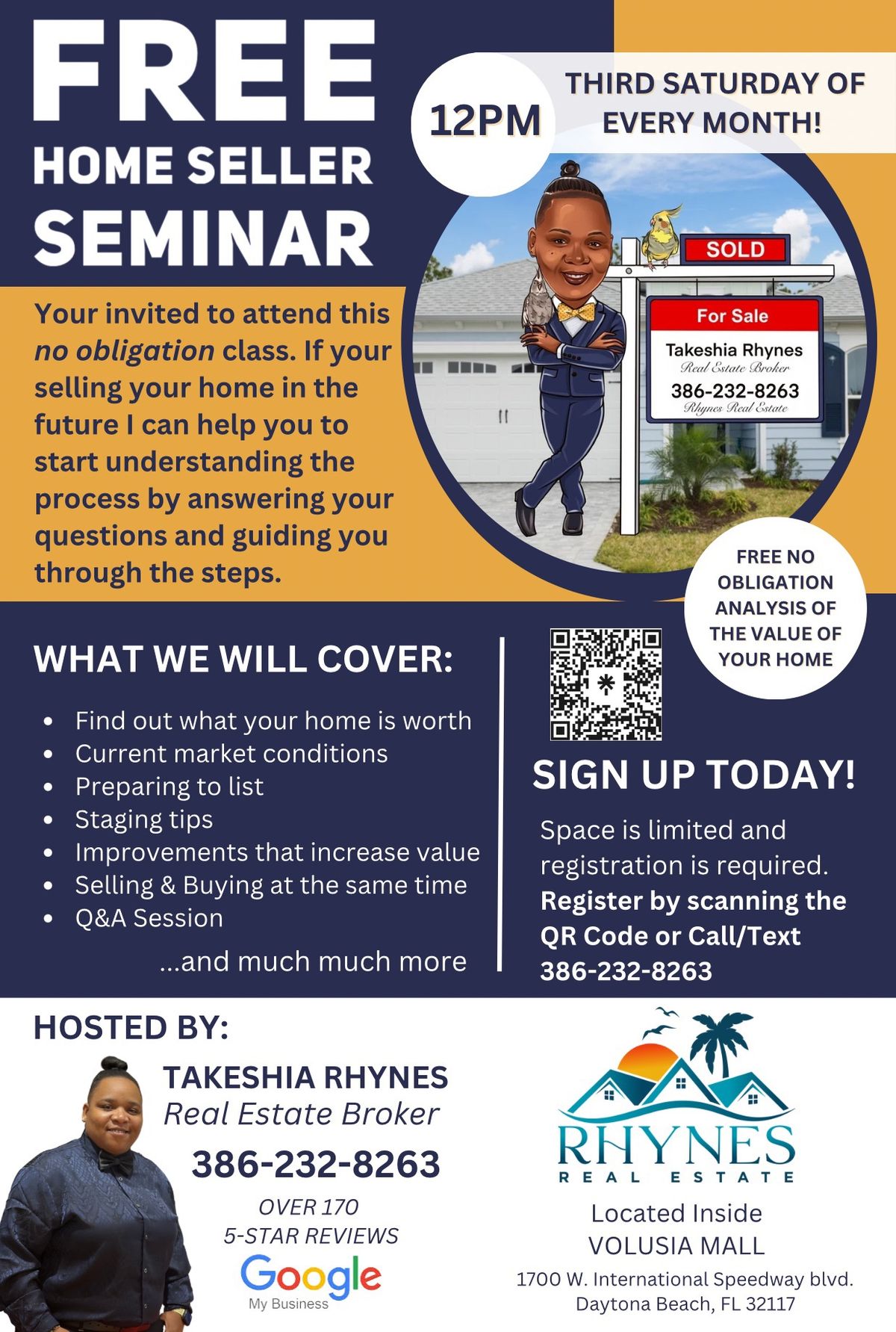 FREE Home Seller Seminar - Daytona Beach 