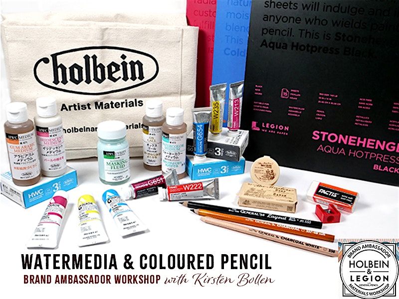 Watermedia & Colored Pencil Brand Ambassador Workshop with Kirsten Bollen