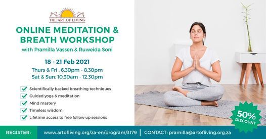 Online Meditation and Breath Workshop