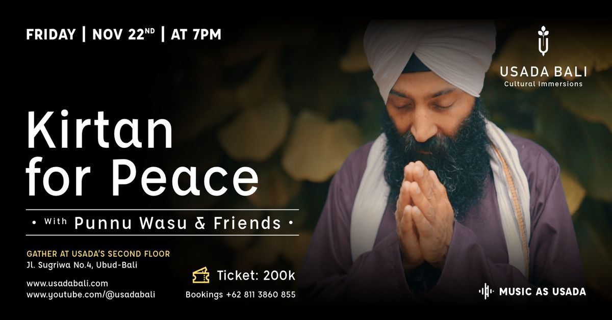 Kirtan for Peace with Punnu Wasu & Friends