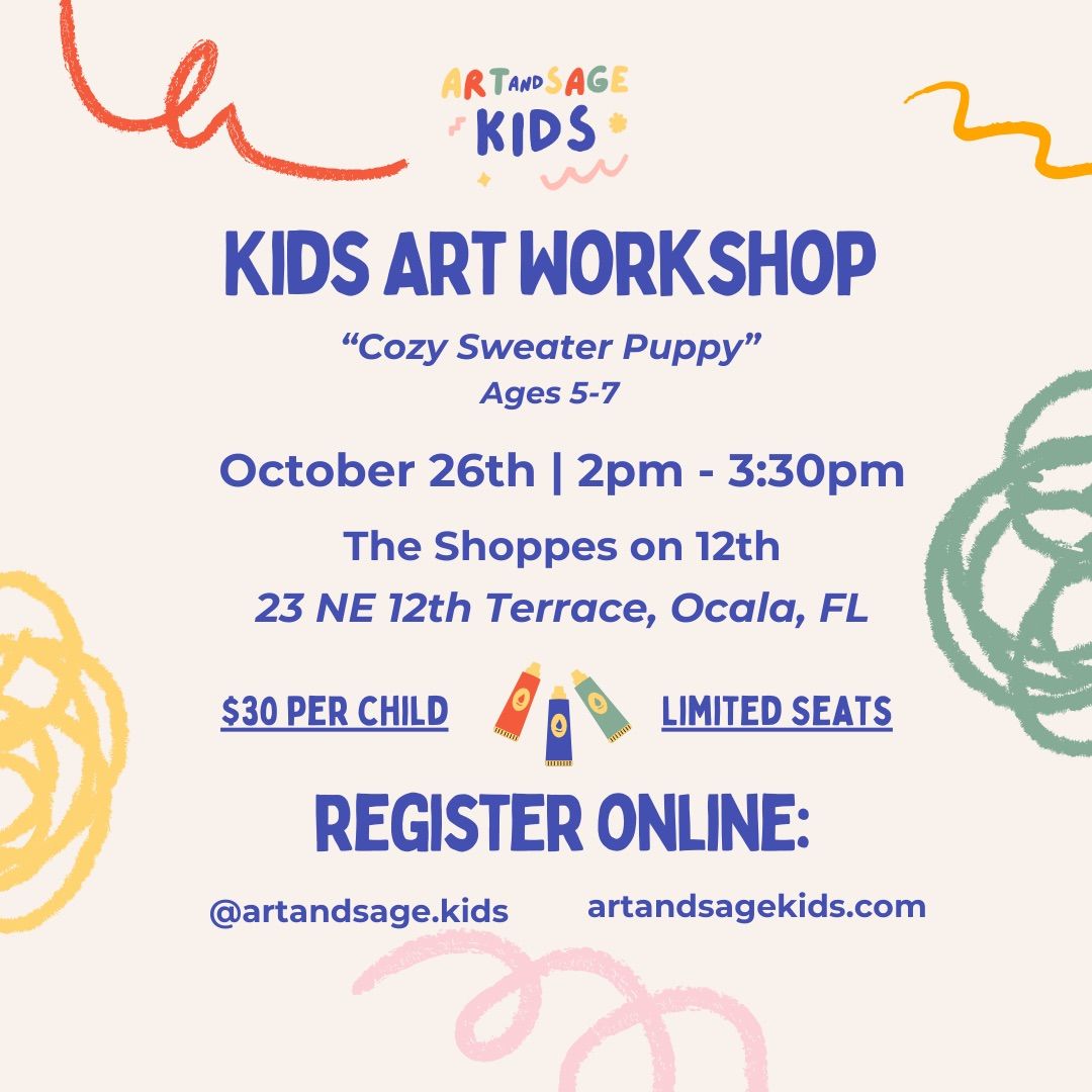 Cozy Sweater Pups Art Workshop