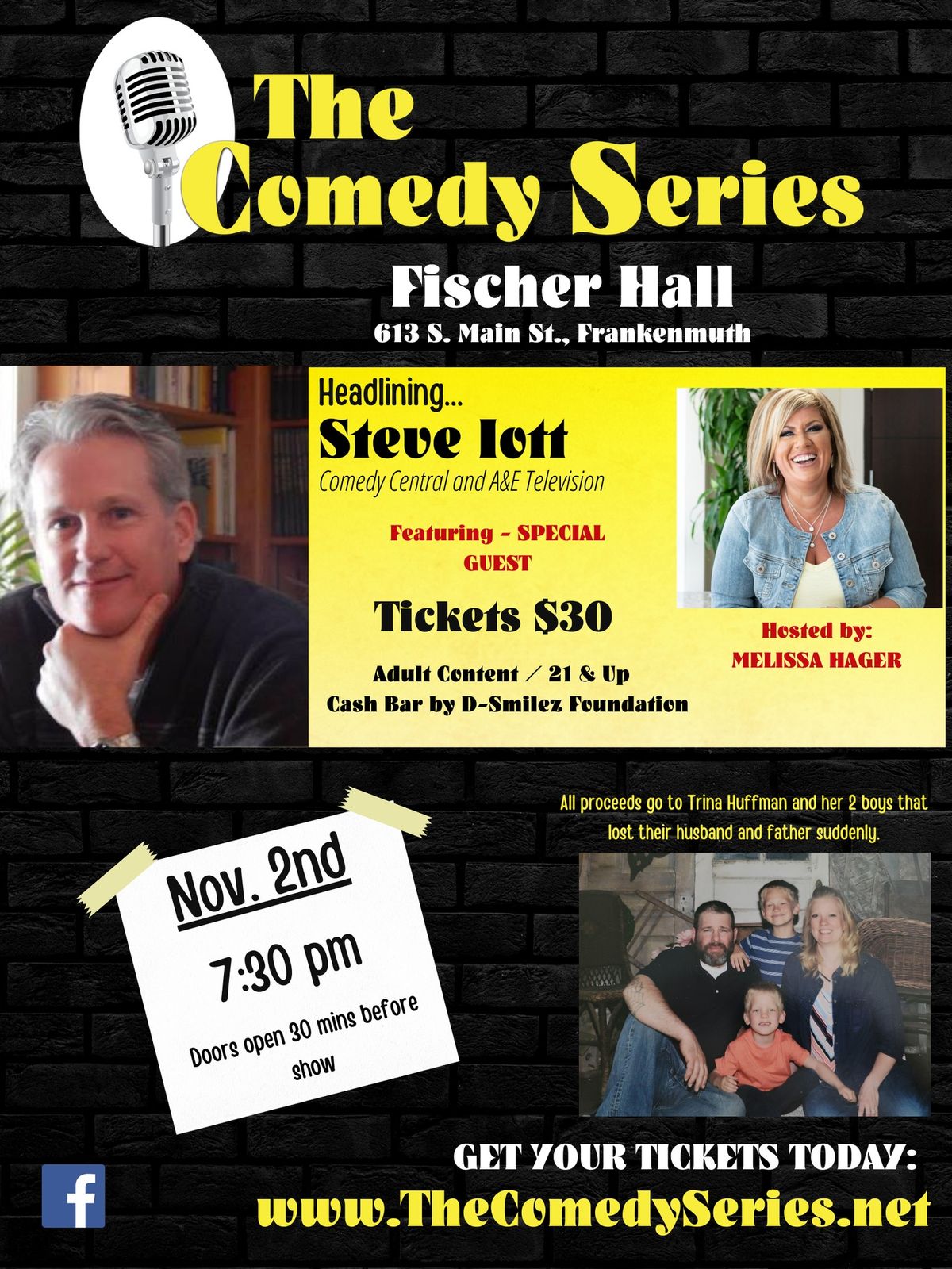 Fundraiser Comedy Show- Fischer Hall-Frankenmuth