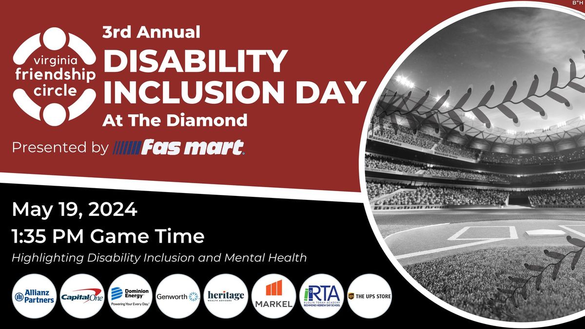3rd Annual Disability Inclusion Day at the Diamond