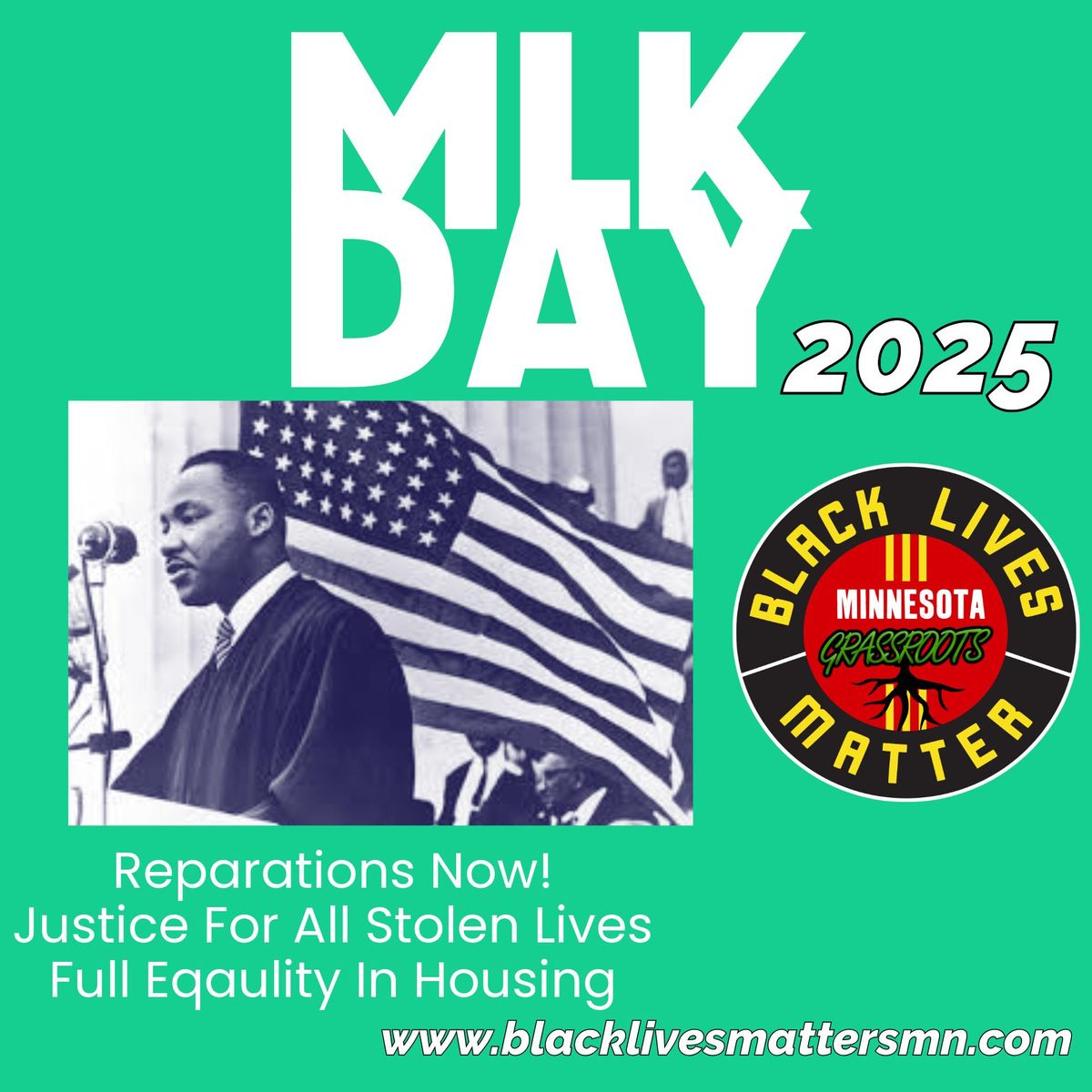 MLK DAY 2025 Justice and Equity for All 