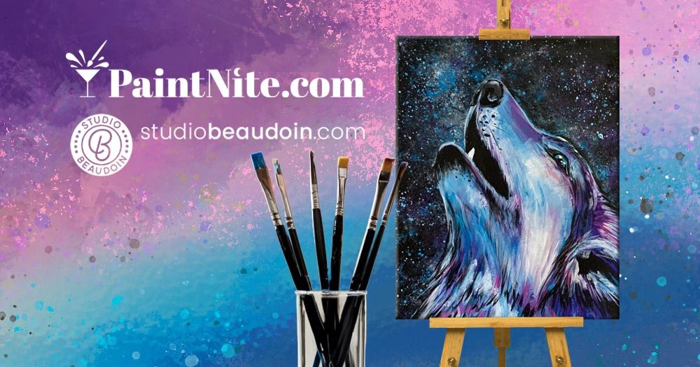 Paint Nite: Midnight Woodland Wolf