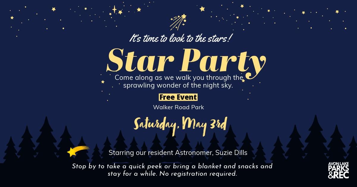 Avon Lake Star Parties with Suzie Dills