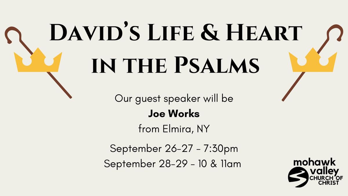 David's Life & Heart in the Psalms - Bible lesson series