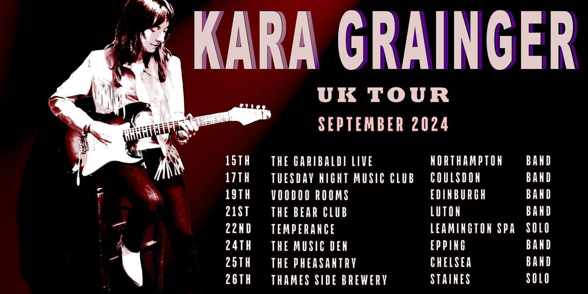 blues @ temperance | Kara Grainger (solo show)